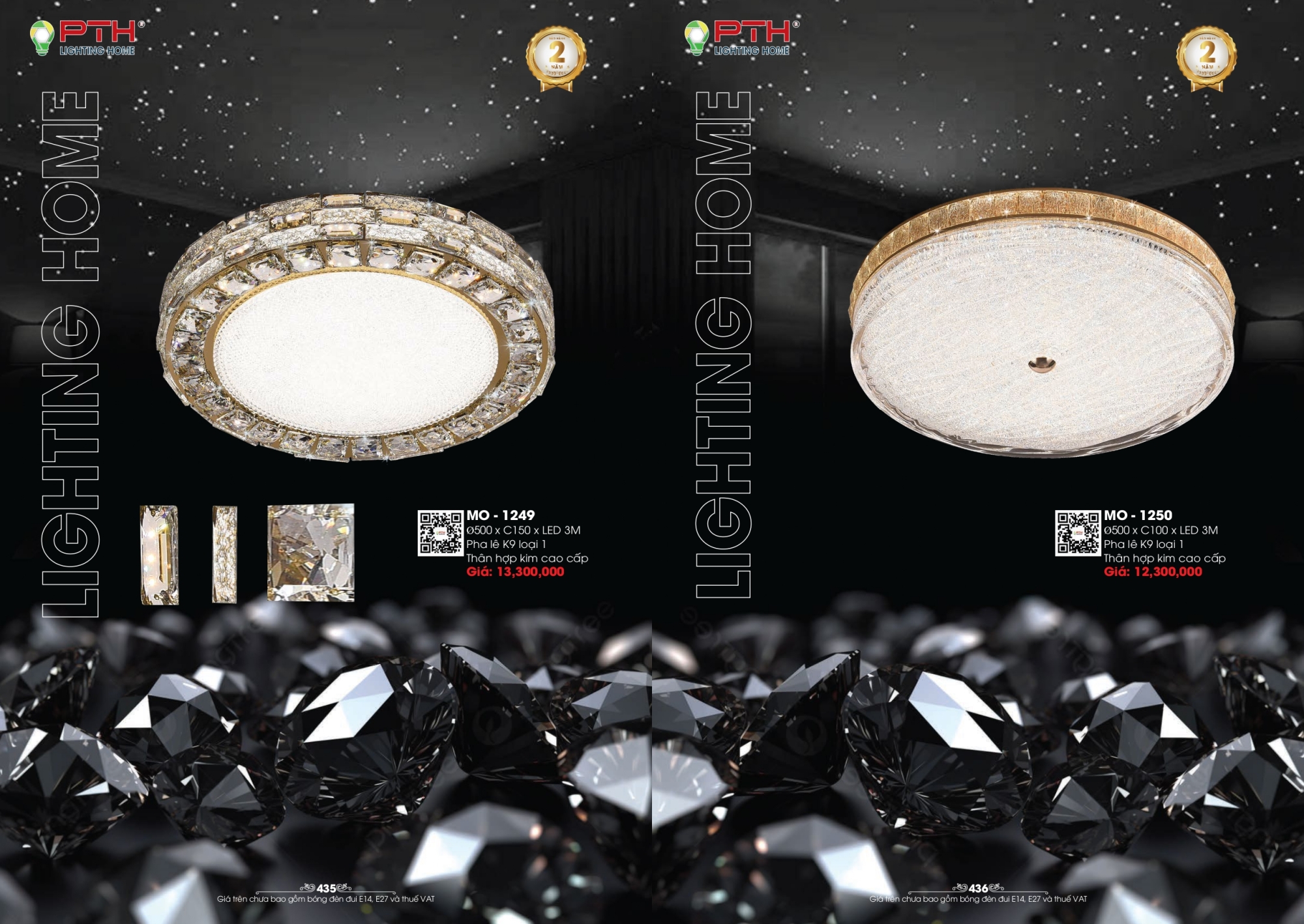 Bảng giá đèn trang trí PTH Lighting Home 2026